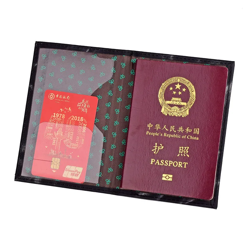 Чехол для паспорта водонепроницаемый цветной с мраморным рисунком | Багаж и