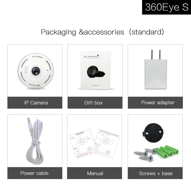 360 Fisheye Panoramic Camera 960P HD Mini Wireless IP Camera Wifi Indoor Home Security Surveillance Night Vision Two-way Audio
360 Fisheye Panoramic Camera 960P HD Mini Wireless IP Camera Wifi Indoor Home Security Surveillance Night Vision Two-way Audio