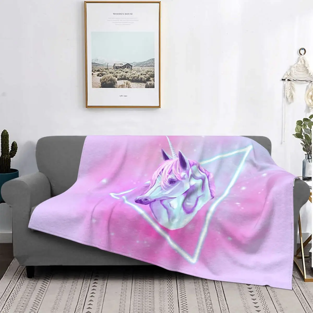 Одеяла с бархатным принтом «Единорог», 80 дюймов 
Одеяла с бархатным принтом «Единорог», 80 дюймов