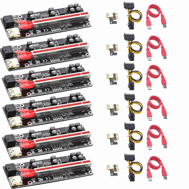 3/6PCS Led PCIE Riser 010S Plus Video Card Extension Cable Adapter PCI Express Riser VER010S PCIE X1 X16 Riser Card For Mining
3/6PCS Led PCIE Riser 010S Plus Video Card Extension Cable Adapter PCI Express Riser VER010S PCIE X1 X16 Riser Card For Mining