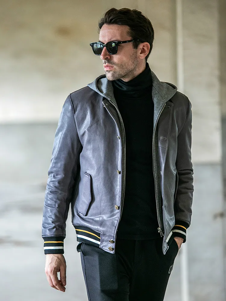 Genuine Leather Hooded New Sheepskin Clothes Mens Motorcycle Clothing Leather Coat Men Jacket Casual
Genuine Leather Hooded New Sheepskin Clothes Mens Motorcycle Clothing Leather Coat Men Jacket Casual