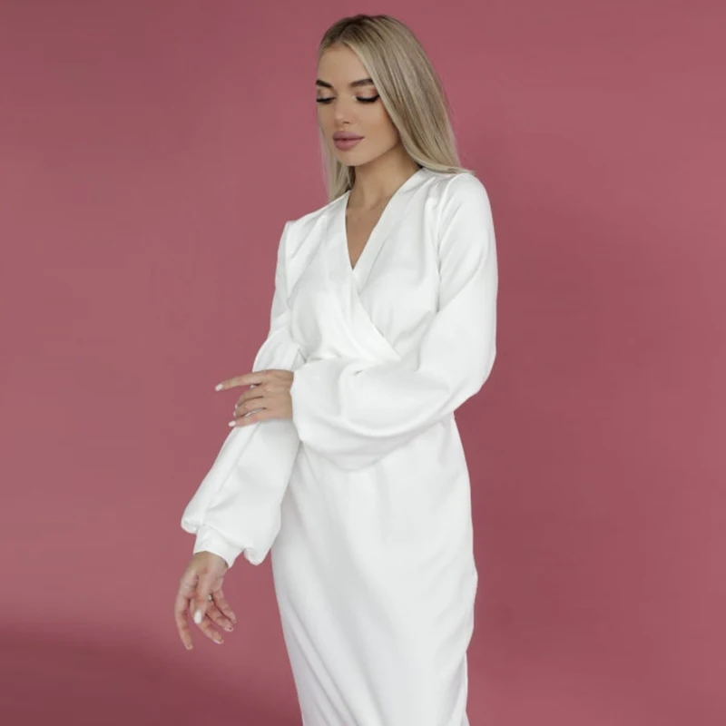 Churses Casual V-Neck Elegant Bodycon Midi Dress Autumn Lantern Sleeve High Waist Slit Party Formal Dresses For Women 2021
Churses Casual V-Neck Elegant Bodycon Midi Dress Autumn Lantern Sleeve High Waist Slit Party Formal Dresses For Women 2021