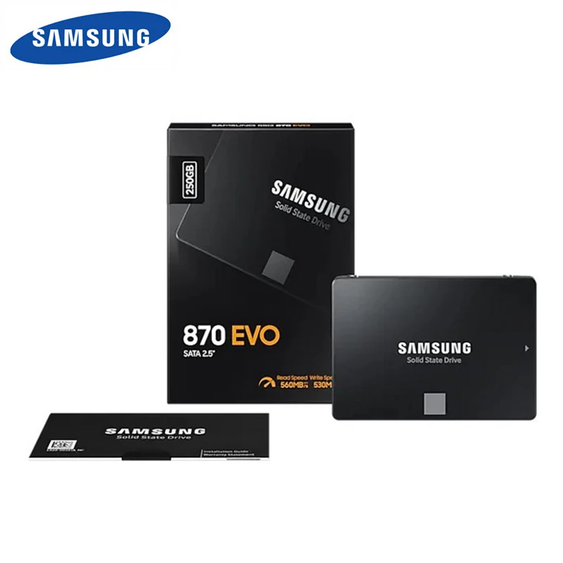 

Samsung 870 EVO SSD 250GB 500GB 1TB Internal Solid State Disk HDD Hard Drive SATA3 2.5 inch Laptop Desktop PC Disk HD SSD