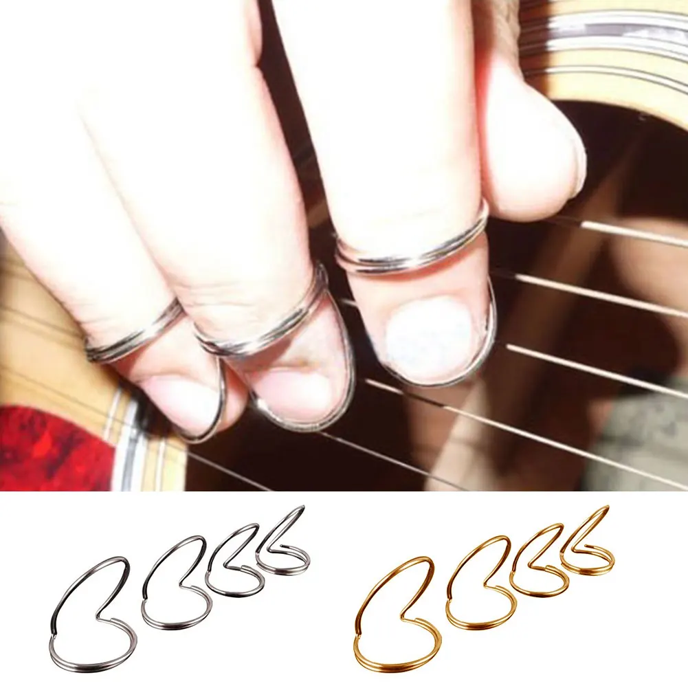 4pcs Adjustable Portable Accessories Practical Durable Music Instrument Mini Fashion Metal Guitar Finger Picks
4pcs Adjustable Portable Accessories Practical Durable Music Instrument Mini Fashion Metal Guitar Finger Picks