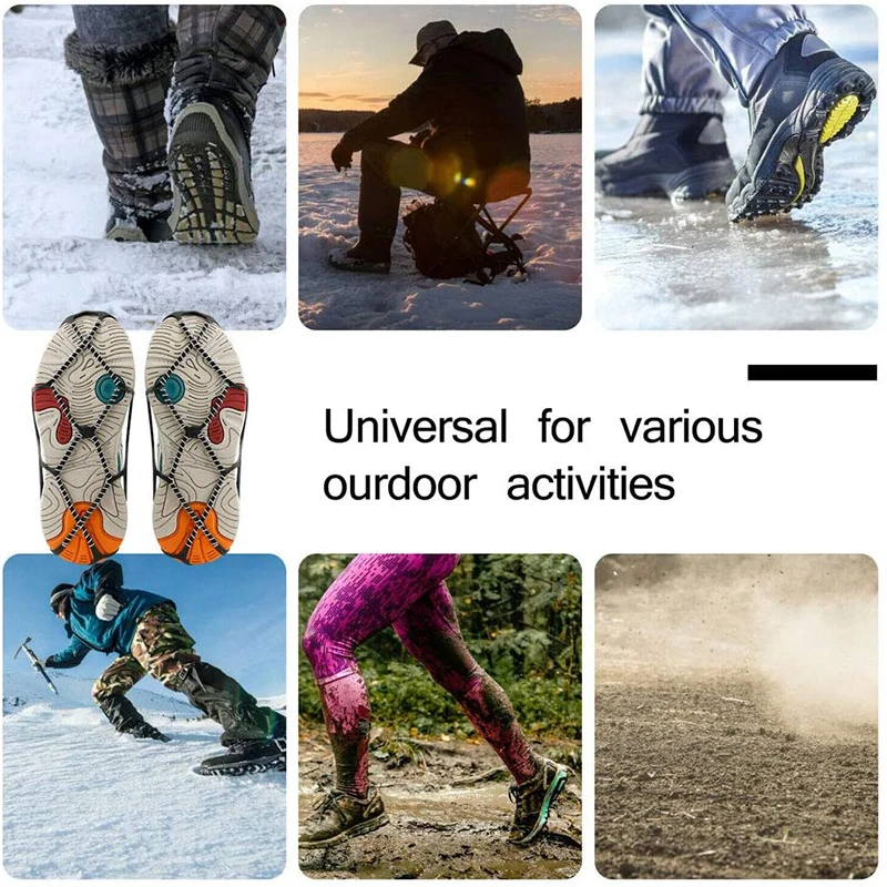 Hig Universal Non-Slip Ice Cleats Shoes for Adult Spikeless Coil Design for Ice Fishing Walking Snow Shoveling Running LG66
Hig Universal Non-Slip Ice Cleats Shoes for Adult Spikeless Coil Design for Ice Fishing Walking Snow Shoveling Running LG66