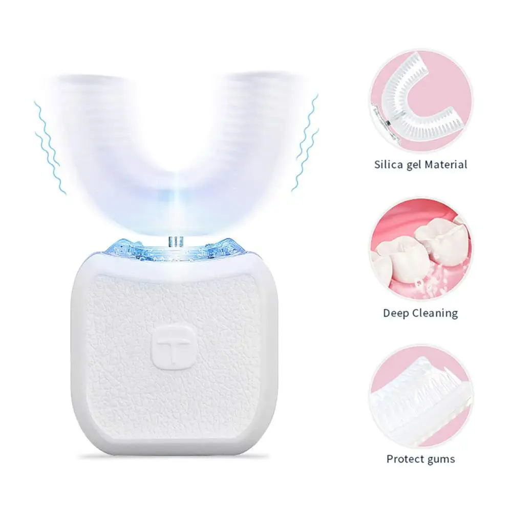 Automatic U Sonic Toothbrush USB Charging Intelligent IPX7 Waterproof Ultrasonic Electric Toothbrush Oral Care Teeth Whitening
Automatic U Sonic Toothbrush USB Charging Intelligent IPX7 Waterproof Ultrasonic Electric Toothbrush Oral Care Teeth Whitening