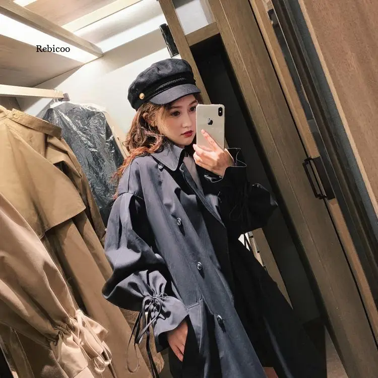 Spring and Autumn Women's Short Windbreaker Khaki Black Windbreaker Coat Loose Coat Women's Windbreaker Coat Cloak Belt
Spring and Autumn Women's Short Windbreaker Khaki Black Windbreaker Coat Loose Coat Women's Windbreaker Coat Cloak Belt