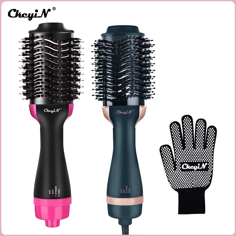 CkeyiN Hair Dryer Brush 1000W Hot Air Brush Styler Volumizer Anti-Scald Anti-scald Hair Curler Straightener Comb Negative Ions 
CkeyiN Hair Dryer Brush 1000W Hot Air Brush Styler Volumizer Anti-Scald Anti-scald Hair Curler Straightener Comb Negative Ions