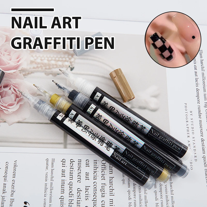 1 шт., ручка для граффити для нейл-арта 
1 шт., ручка для граффити для нейл-арта