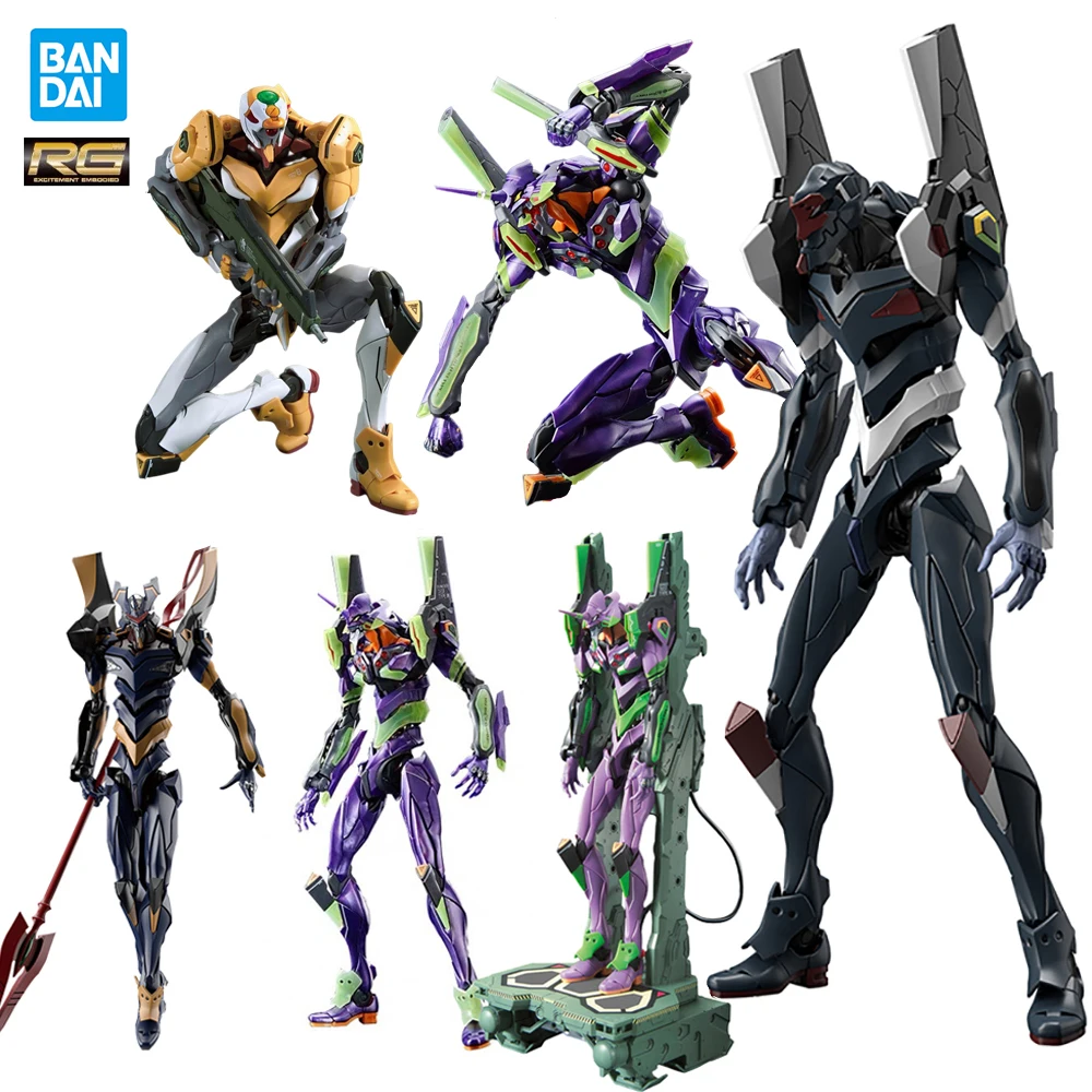 

Bandai RG EVA All Types Neon Genesis Evangelion 00 01 02 08 06 Assembly Model Brinquedos Action Anime Figures Collectile Toys