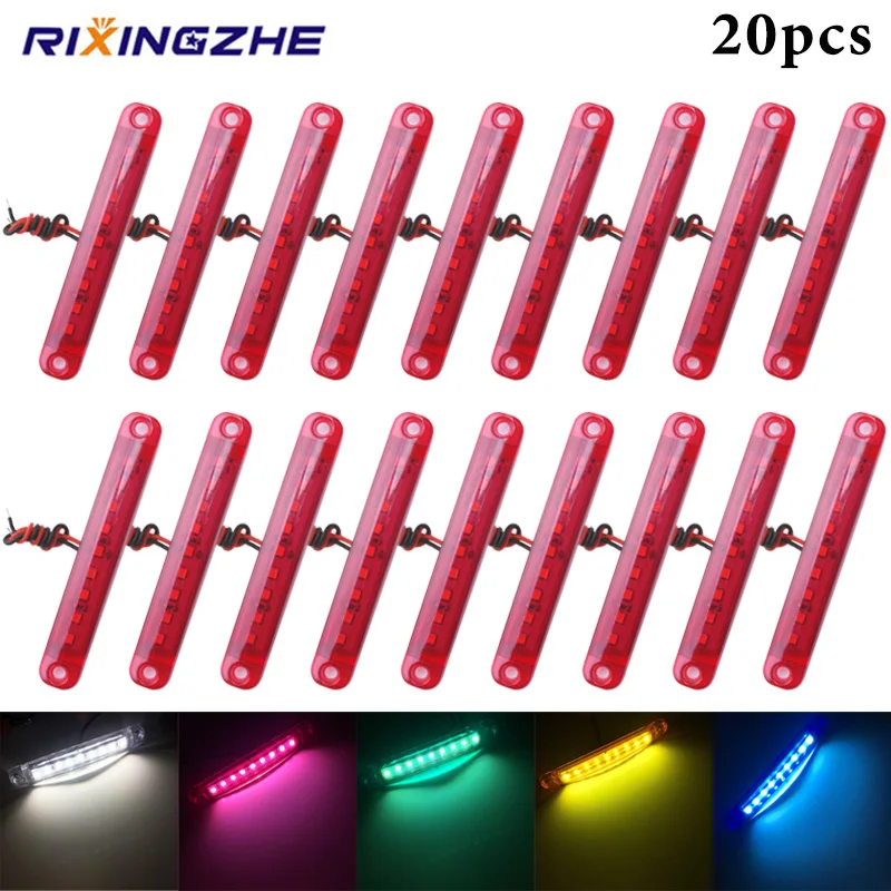 RXZ 20pcs Bus/Truck/Trailer/Truck 24V LED Lights Side Marker Light Waterproof LED Light Tail indicator Parking light white Red
RXZ 20pcs Bus/Truck/Trailer/Truck 24V LED Lights Side Marker Light Waterproof LED Light Tail indicator Parking light white Red