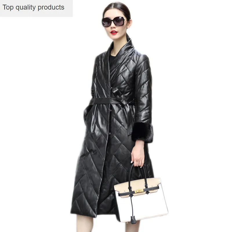 Genuine Leather QAZXSW Jacket 2023 New Fashion Winter Women Plus Size Overcoat Mink Fur Sleeve Leather Sheepskin Coat LH1283
Genuine Leather QAZXSW Jacket 2023 New Fashion Winter Women Plus Size Overcoat Mink Fur Sleeve Leather Sheepskin Coat LH1283