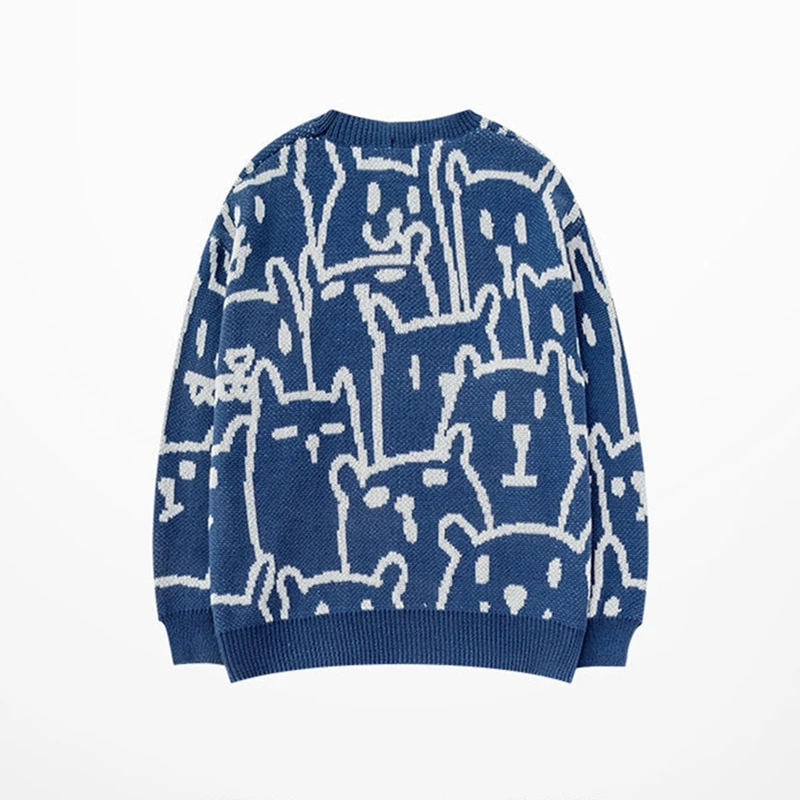 Autumn Winter Sweater Men Round Neck Hip Hop Acrylic Bear Loose All-match Knitted Vintage Pullover Korea Oversized Sweater
Autumn Winter Sweater Men Round Neck Hip Hop Acrylic Bear Loose All-match Knitted Vintage Pullover Korea Oversized Sweater