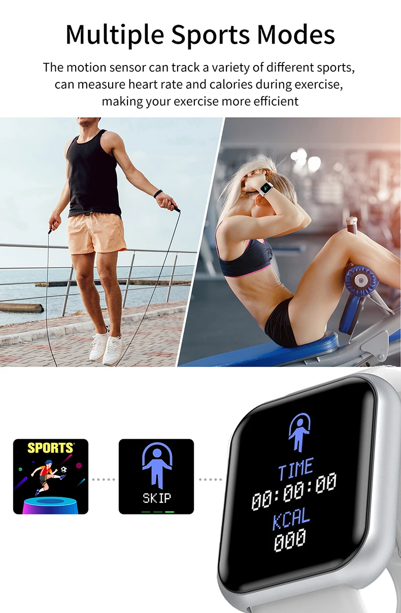 Смарт-часы Vip Link для мужчин и женщин 20 шт. 10 4 3 2 новые обновленные Y68 спортивные D20 PK