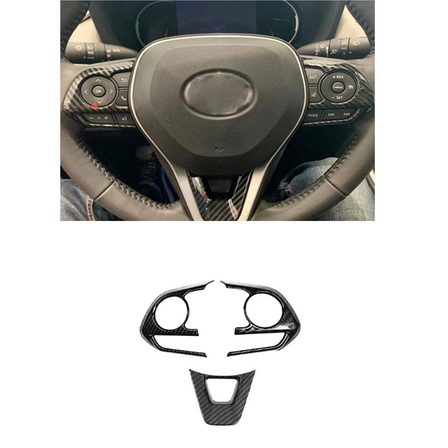 Carbon Fiber Style Steering Wheel Switch Trims Accessories For Toyota RAV4 2019-2021
Carbon Fiber Style Steering Wheel Switch Trims Accessories For Toyota RAV4 2019-2021