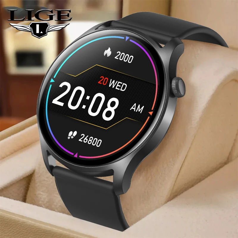LIGE Smart Watch Men Fitness Tracker Watch Weather Push Heart Rate Monitor Smart Bracelet Sport Men's Smartwatch For Android iOS
LIGE Smart Watch Men Fitness Tracker Watch Weather Push Heart Rate Monitor Smart Bracelet Sport Men's Smartwatch For Android iOS