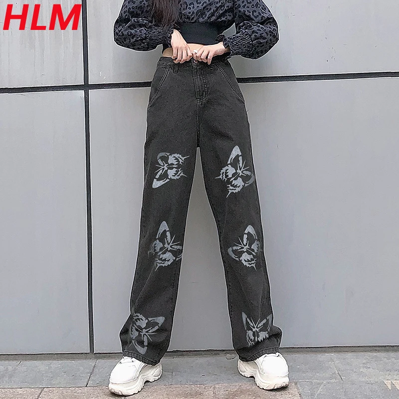 HLM High Waist Wide Leg Trousers Butterfly Pattern Loose Denim Pants Women Korean Fashion Casual Vintage Plus Size Streetwear
HLM High Waist Wide Leg Trousers Butterfly Pattern Loose Denim Pants Women Korean Fashion Casual Vintage Plus Size Streetwear