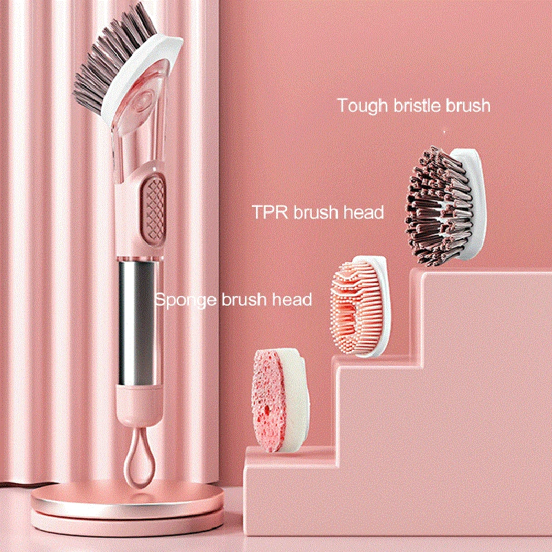 3-in-1 kitchen cleaning brush Kitchen Silicone Cleaning Brush 3 In 1 Long Handle Cleaing Brush With Removable Brush Sponge Dispe
3-in-1 kitchen cleaning brush Kitchen Silicone Cleaning Brush 3 In 1 Long Handle Cleaing Brush With Removable Brush Sponge Dispe