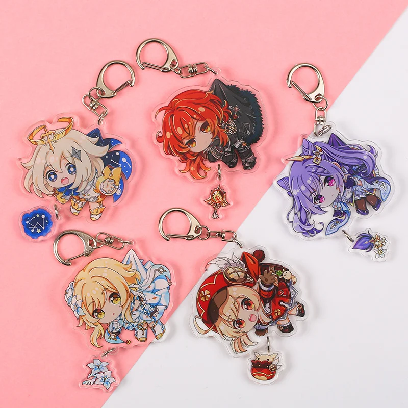 Anime Keychain Cosplay Key Chains Two-sided Keychain Acrylic Pendant Keyring Pendant Gift
Anime Keychain Cosplay Key Chains Two-sided Keychain Acrylic Pendant Keyring Pendant Gift
