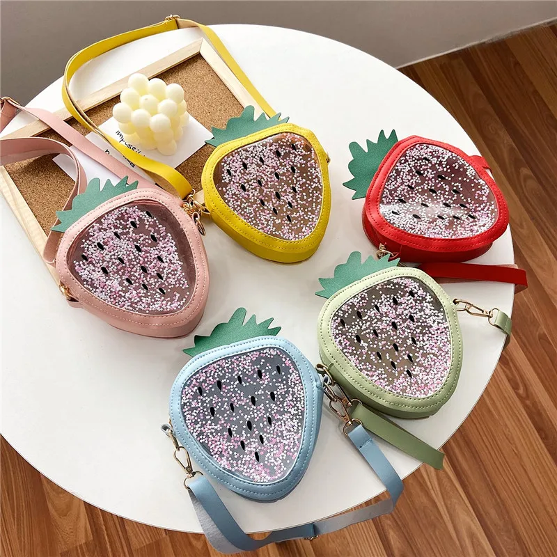 Transparent Sequins Children's Crossbody Bags Lovely Strawberry Girls Baby Mini Shoulder Bag Cute Boys Kids Coin Purse Handbags
Transparent Sequins Children's Crossbody Bags Lovely Strawberry Girls Baby Mini Shoulder Bag Cute Boys Kids Coin Purse Handbags