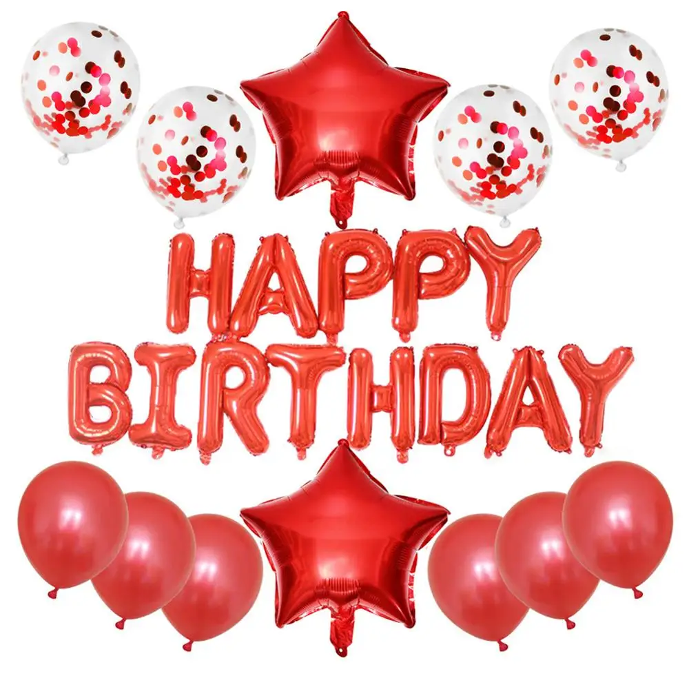 Birthday Balloon Set Rose Gold Birthday Balloon Party Decorations Sequin Confetti Balloon Five-pointed Star Balloon
Birthday Balloon Set Rose Gold Birthday Balloon Party Decorations Sequin Confetti Balloon Five-pointed Star Balloon