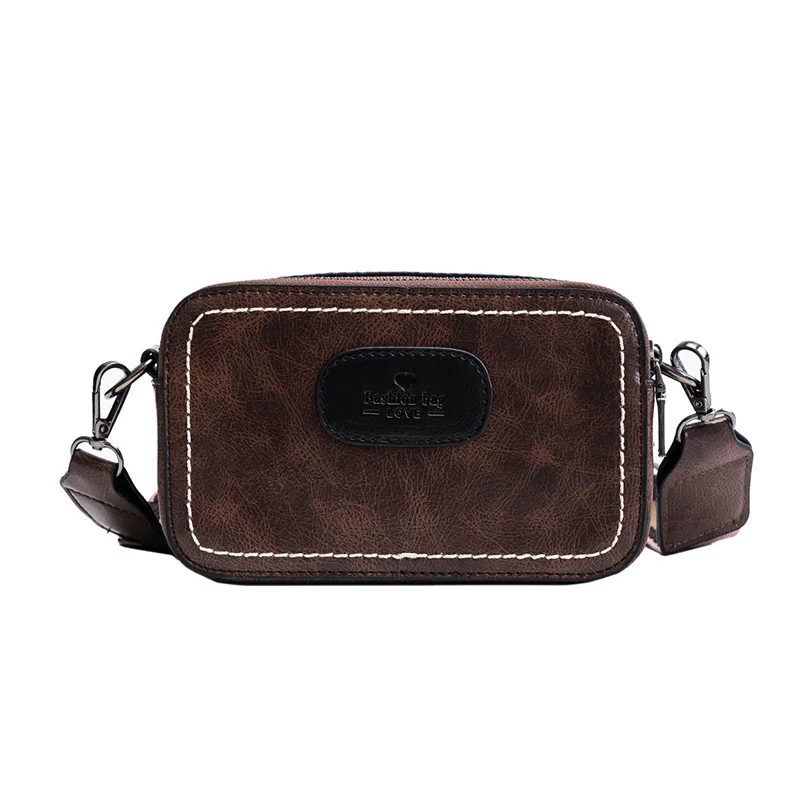 Vintage Wide Strap Women Crossbody Bags Designer Pu Leather Lady Shoulder Messenger Bag Small Flap Square Purses Female
Vintage Wide Strap Women Crossbody Bags Designer Pu Leather Lady Shoulder Messenger Bag Small Flap Square Purses Female