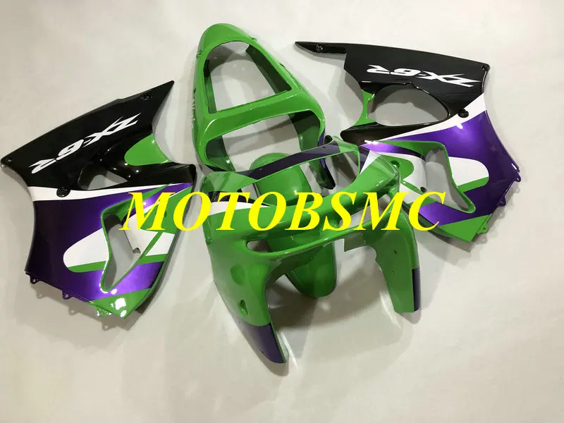 Набор обтекателей мотоцикла для KAWASAKI Ninja ZX6R 636 98 99 ZX 6R 1998 1999 zx6r ABS зеленый черный