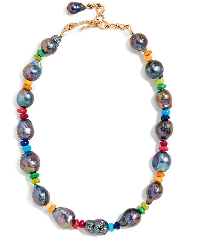 HABITOO Pretty Rare Natural 14-16mm Black Drip Kasumi Pearl Multicolor Ball Gasket Mix Choker Necklace for Women Fashion Jewelry
HABITOO Pretty Rare Natural 14-16mm Black Drip Kasumi Pearl Multicolor Ball Gasket Mix Choker Necklace for Women Fashion Jewelry