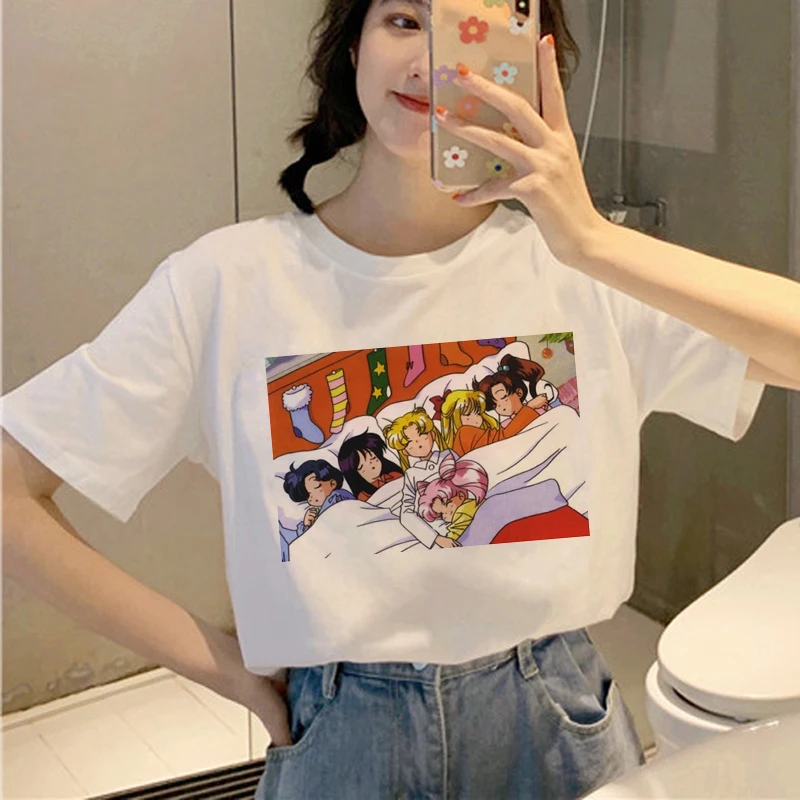 WK Kawaii Sailor Moon Harajuku T Shirts Women Ullzang Korean Style Cute T-shirt Aesthetic Tshirt Graphic Funny Top Tees Female
WK Kawaii Sailor Moon Harajuku T Shirts Women Ullzang Korean Style Cute T-shirt Aesthetic Tshirt Graphic Funny Top Tees Female