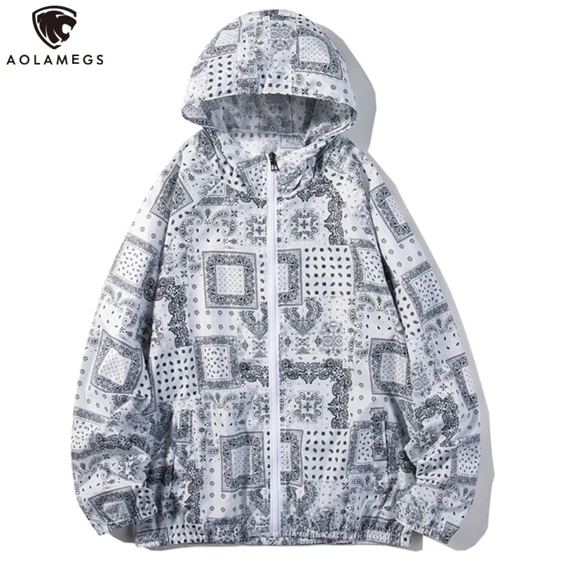 Aolamegs Hoody Jackets Men Summer Sun Protection Women's Windbreaker Couple College Vintage Cashew Flowers Casual Varsity Jacket
Aolamegs Hoody Jackets Men Summer Sun Protection Women's Windbreaker Couple College Vintage Cashew Flowers Casual Varsity Jacket