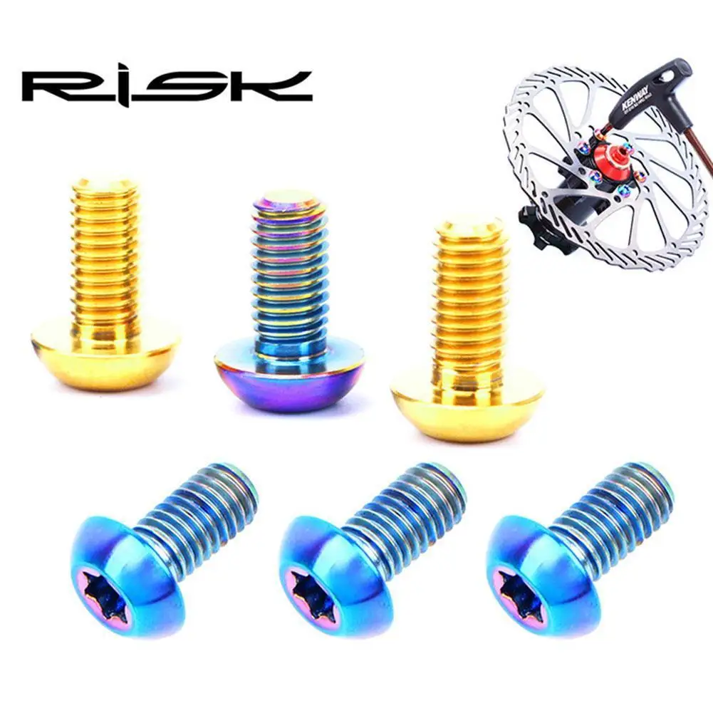 For RISK M5x10MM Bicycle Disc Brake Rotor Fixing Bolts TC4 Titanium Bicycle MTB Road Bike Ultralight Brake Screw Cycling Acces
For RISK M5x10MM Bicycle Disc Brake Rotor Fixing Bolts TC4 Titanium Bicycle MTB Road Bike Ultralight Brake Screw Cycling Acces