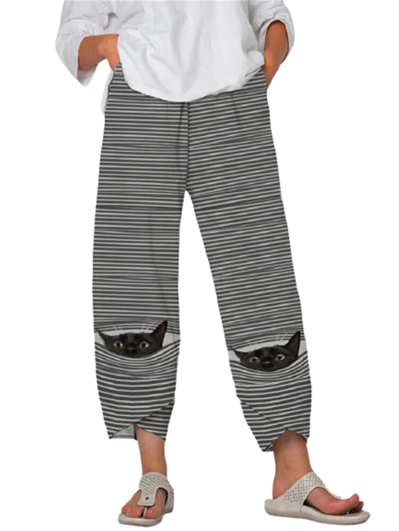 Womens Spring Summer Pants Casual Cute Cartoon Print Elastic waist Trousers Oversize Loose Beach Wide Leg Pants Plus Size S-5XL
Womens Spring Summer Pants Casual Cute Cartoon Print Elastic waist Trousers Oversize Loose Beach Wide Leg Pants Plus Size S-5XL