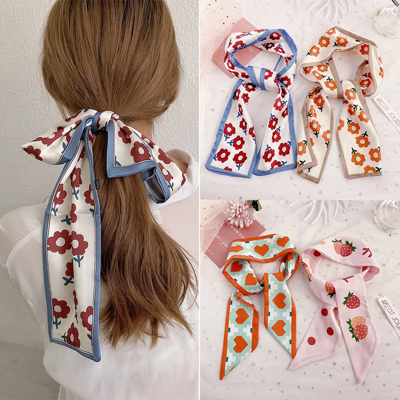 Women's Hair Scarf Hairband Bows Ribbon Hair Bands Fruit Printing Hairbands Handmade Cute Hair Accessories Bandana Scarves
Women's Hair Scarf Hairband Bows Ribbon Hair Bands Fruit Printing Hairbands Handmade Cute Hair Accessories Bandana Scarves