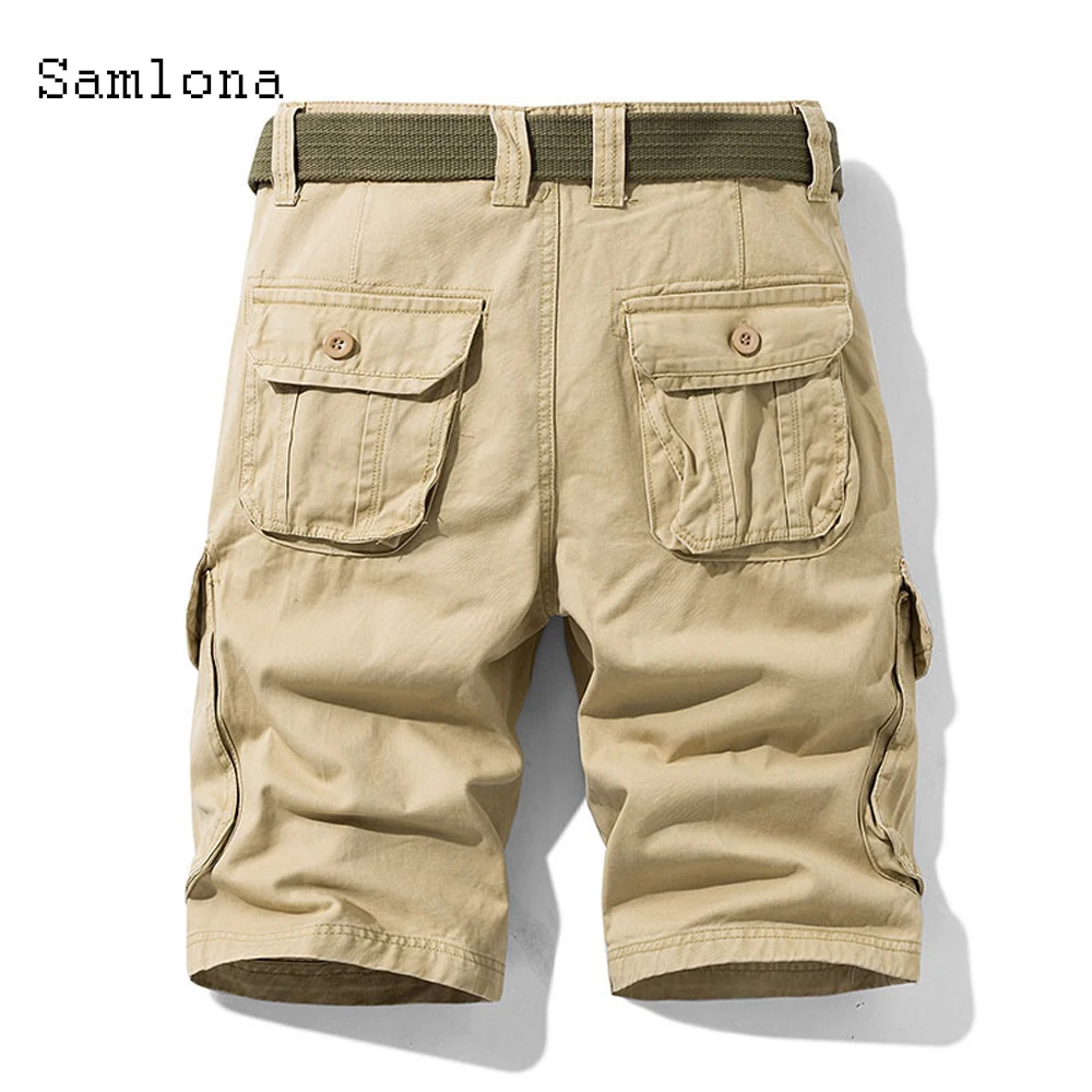 Samlona Men's Leisure Shorts 2021 Summer New Solid Green Khaki Loose Shorts Male Casual Outdoor Zipper Homme Cargo Short Pants
Samlona Men's Leisure Shorts 2021 Summer New Solid Green Khaki Loose Shorts Male Casual Outdoor Zipper Homme Cargo Short Pants