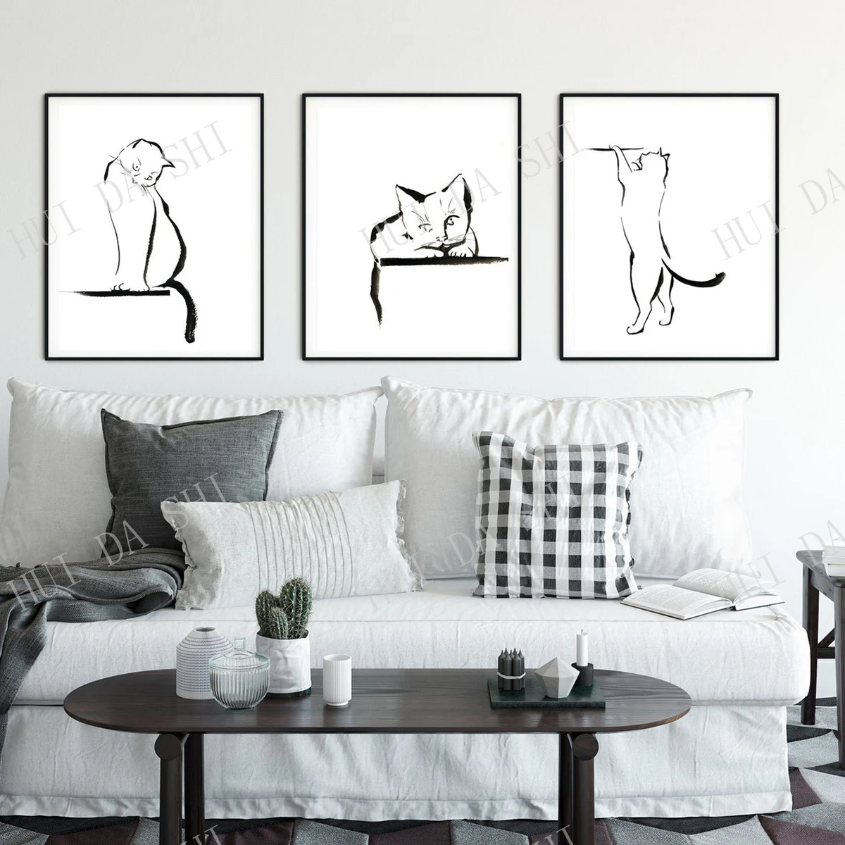 Line Art Cats 3 Prints Set, Minimalist Cat Gallery Wall Set of 3 fine Art Prints, Black and White Line Minimal Drawing Print Set
Line Art Cats 3 Prints Set, Minimalist Cat Gallery Wall Set of 3 fine Art Prints, Black and White Line Minimal Drawing Print Set
