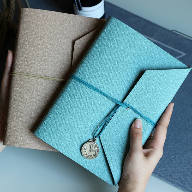 A5 Clock Leather Loose-leaf Notebook Retro Watch Business Office Journal Creative Bandage Work Notebook Office Supplies 
A5 Clock Leather Loose-leaf Notebook Retro Watch Business Office Journal Creative Bandage Work Notebook Office Supplies