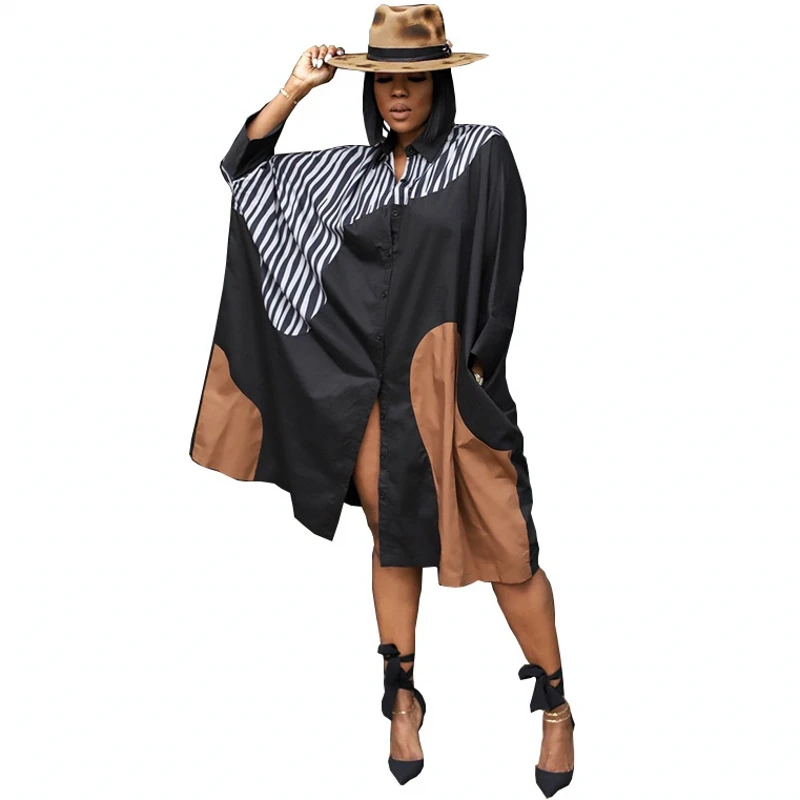 Women Loose Shirts Dress 2021 Long Sleeve Office Lady Long Batwing Sleeve Turn-down Collar Midi Dress Shirt Tunic Dress
Women Loose Shirts Dress 2021 Long Sleeve Office Lady Long Batwing Sleeve Turn-down Collar Midi Dress Shirt Tunic Dress