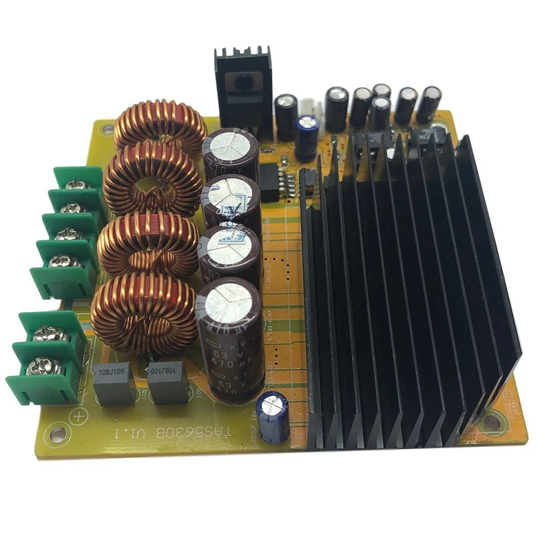 TAS5630 Digital Power Amplifier Board 2X300W High-Power Dual-Channel Class D HIFI Amplifier Board with AD827 Preamp
TAS5630 Digital Power Amplifier Board 2X300W High-Power Dual-Channel Class D HIFI Amplifier Board with AD827 Preamp
