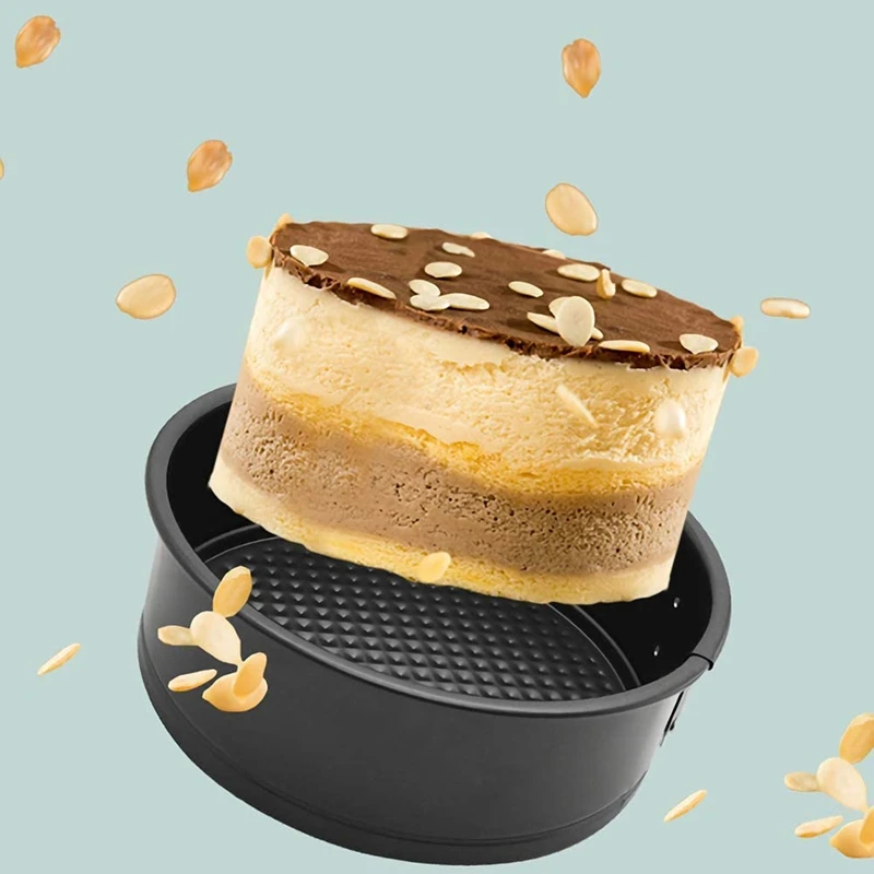 6Pcs Cake Mould Baking Mould Baking Tray Baking Tools Non-Stick Cheesecake Pan Bakeware Baking Pan Baking Tin Bake Mould