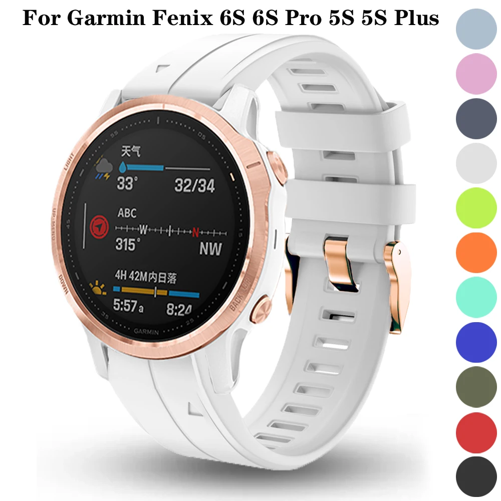 Ремешок 20 мм для наручных часов Garmin Fenix 6S 6S Pro 5S Plus, быстросъемный браслет с пряжкой из розового золота, силиконовый сменный Браслет
Ремешок 20 мм для наручных часов Garmin Fenix 6S 6S Pro 5S Plus, быстросъемный браслет с пряжкой из розового золота, силиконовый сменный Браслет