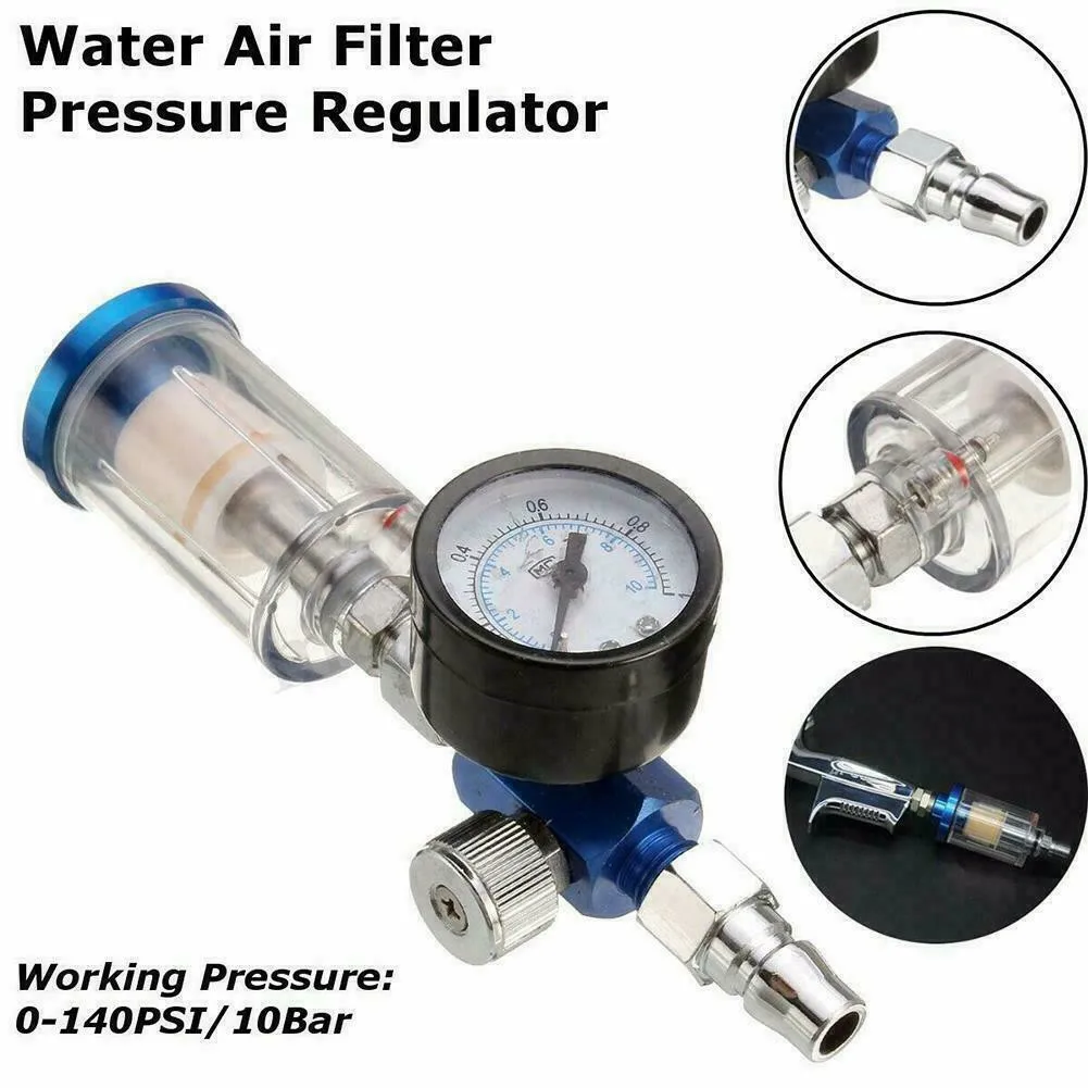 Car Oil Water Separator Equippments 1/4" Mini Air Filter 17 Kg/cm² For Spray Guns W/ Paint Gauge T1Y T5X0 Separator Tools
Car Oil Water Separator Equippments 1/4" Mini Air Filter 17 Kg/cm² For Spray Guns W/ Paint Gauge T1Y T5X0 Separator Tools