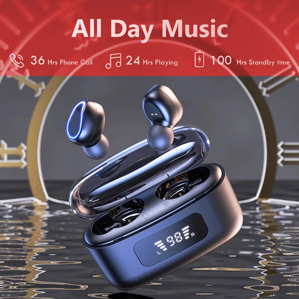 TWS T1 Bluetooth 5.0 Earbud Wireless Headphones Touch Control HiFI Stereo Earphones Sport Earbuds Waterproof With Charing Box 
TWS T1 Bluetooth 5.0 Earbud Wireless Headphones Touch Control HiFI Stereo Earphones Sport Earbuds Waterproof With Charing Box