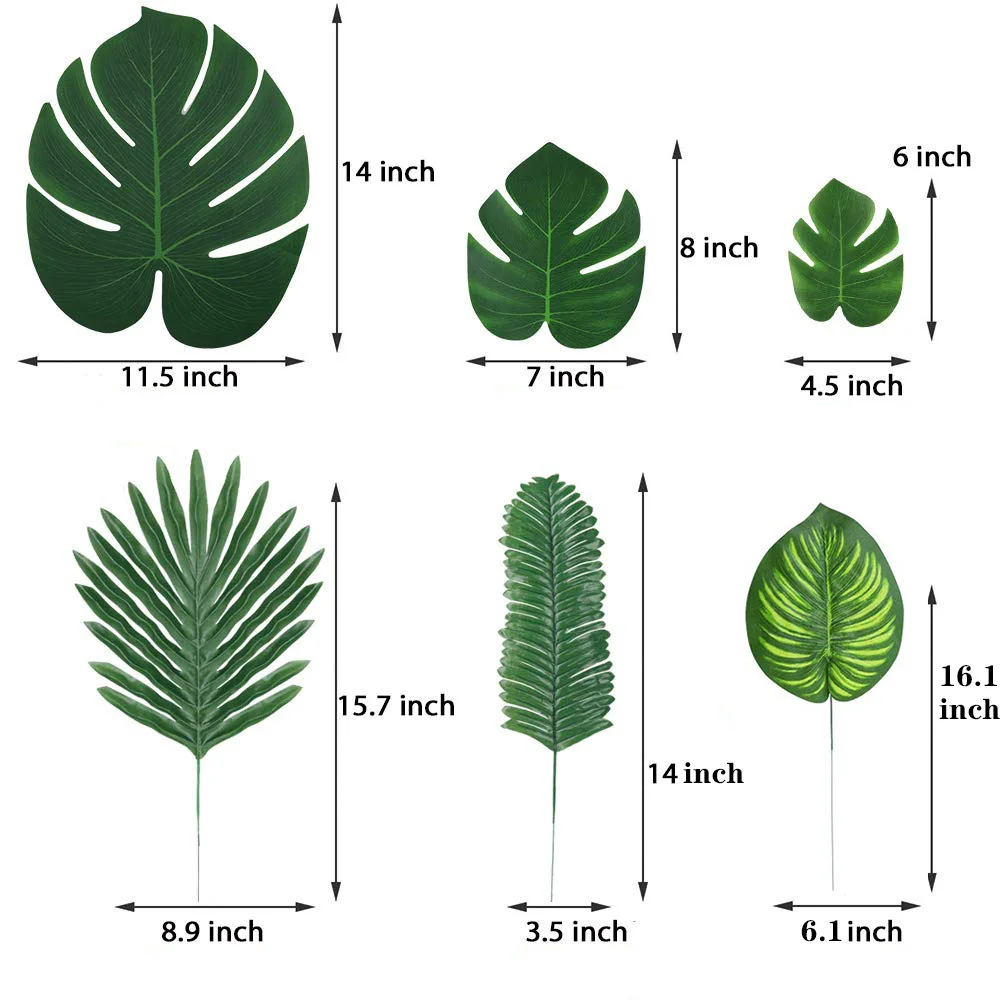 90 Pieces Artificial Palm Leaves Tropical Leaves Decorations For Jungle Party Decorations Beach Birthday Luau Hawaiian Style
90 Pieces Artificial Palm Leaves Tropical Leaves Decorations For Jungle Party Decorations Beach Birthday Luau Hawaiian Style