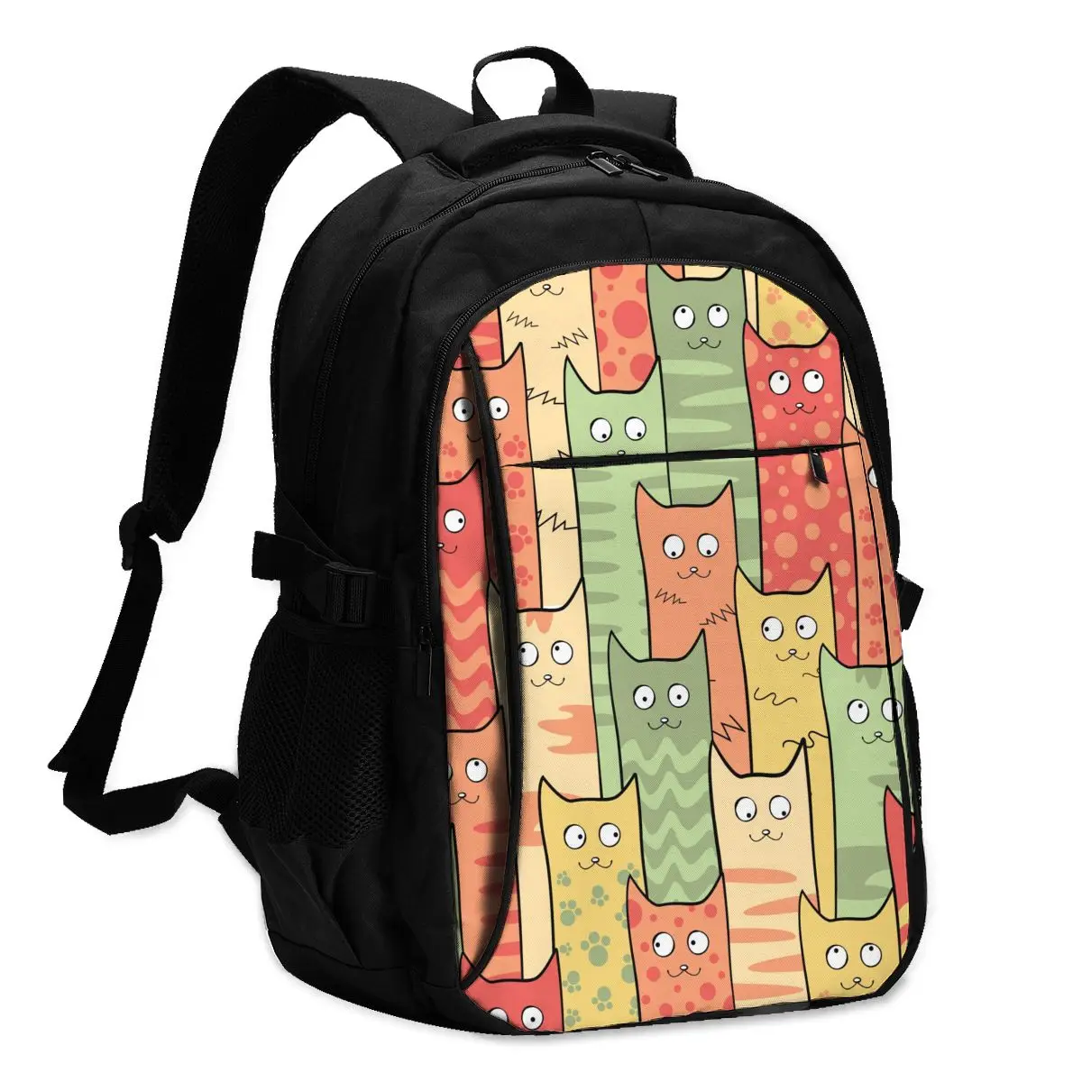 Cool Printing Laptop Backpack Funny Cat And Eyes USB Charging Travel Women Male School Mochila
Cool Printing Laptop Backpack Funny Cat And Eyes USB Charging Travel Women Male School Mochila