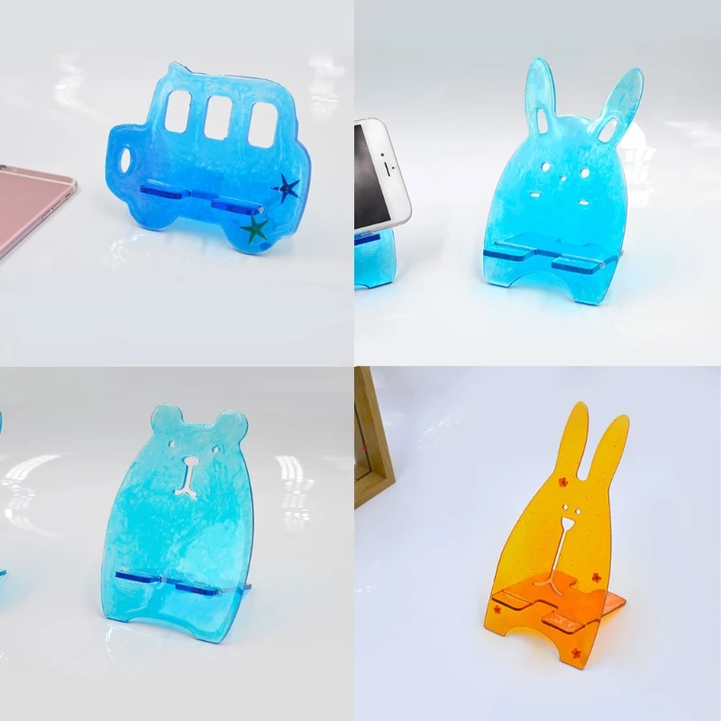 Bear Car Eabbit Shape Mobile Phone Stand Silicone Resin Mold Phone Bracket Molds
Bear Car Eabbit Shape Mobile Phone Stand Silicone Resin Mold Phone Bracket Molds