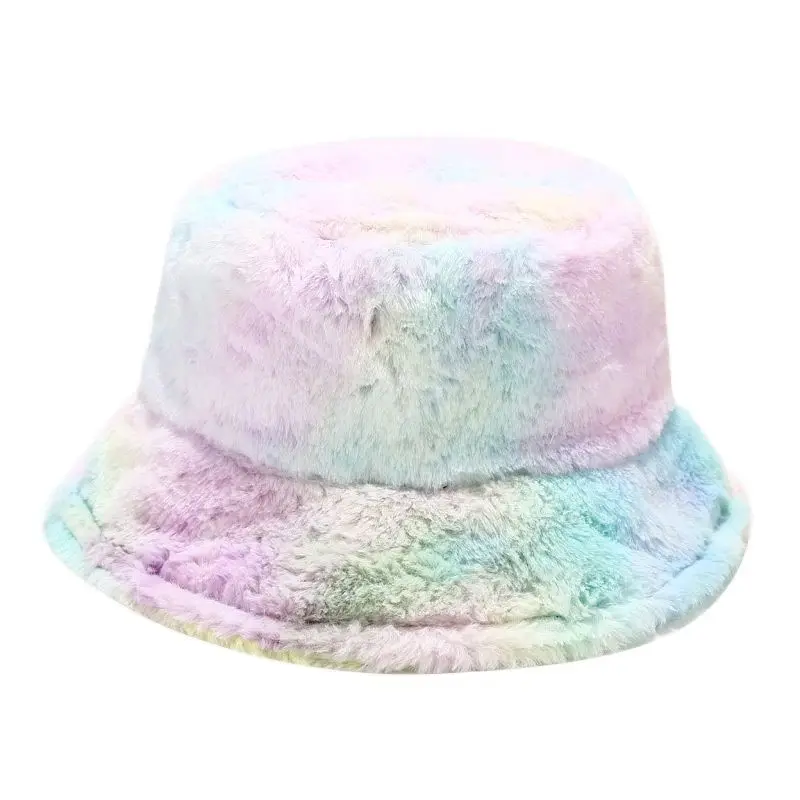 Women Winter Fisherman Hats Rainbow Colorful Tie Dye Bucket Hat Fluffy Fuzzy Plush Sunscreen Thick Warm Outdoor Fisherman Cap
Women Winter Fisherman Hats Rainbow Colorful Tie Dye Bucket Hat Fluffy Fuzzy Plush Sunscreen Thick Warm Outdoor Fisherman Cap