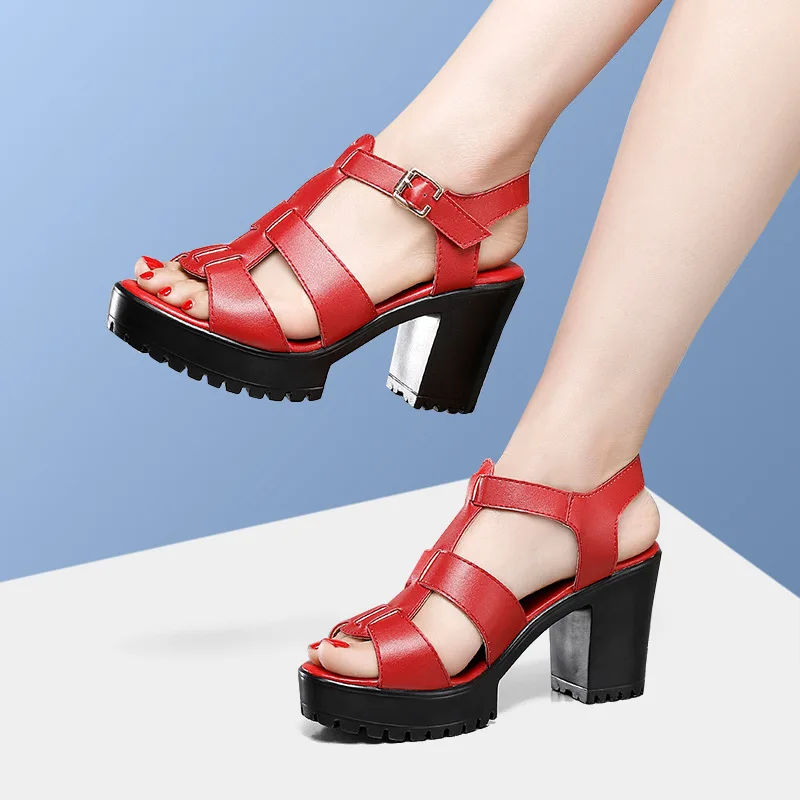 32-43 Fashion High Wedge Heel Elegant Gladiator Leather Sandals Summer Woman Sports Platform Shoes Female Peep Toe Dress Sandal
32-43 Fashion High Wedge Heel Elegant Gladiator Leather Sandals Summer Woman Sports Platform Shoes Female Peep Toe Dress Sandal