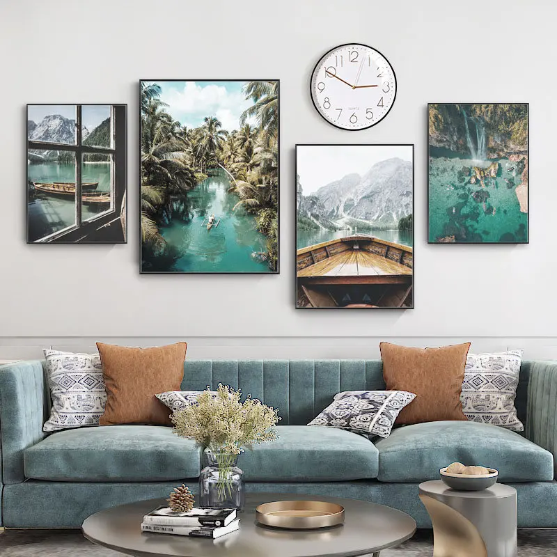 Mountain Lake Boat Landscape Canvas Poster Scandinavian Nature Scenery Wall Art Print Painting Nordic Living Room Home Decor
Mountain Lake Boat Landscape Canvas Poster Scandinavian Nature Scenery Wall Art Print Painting Nordic Living Room Home Decor