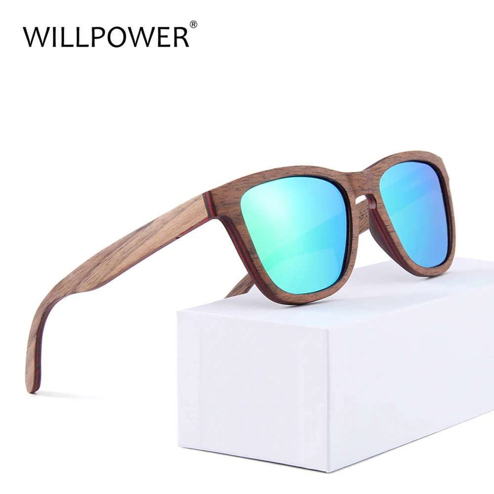 Новые Ретро бамбуковые солнцезащитные очки мужские деревянные женские