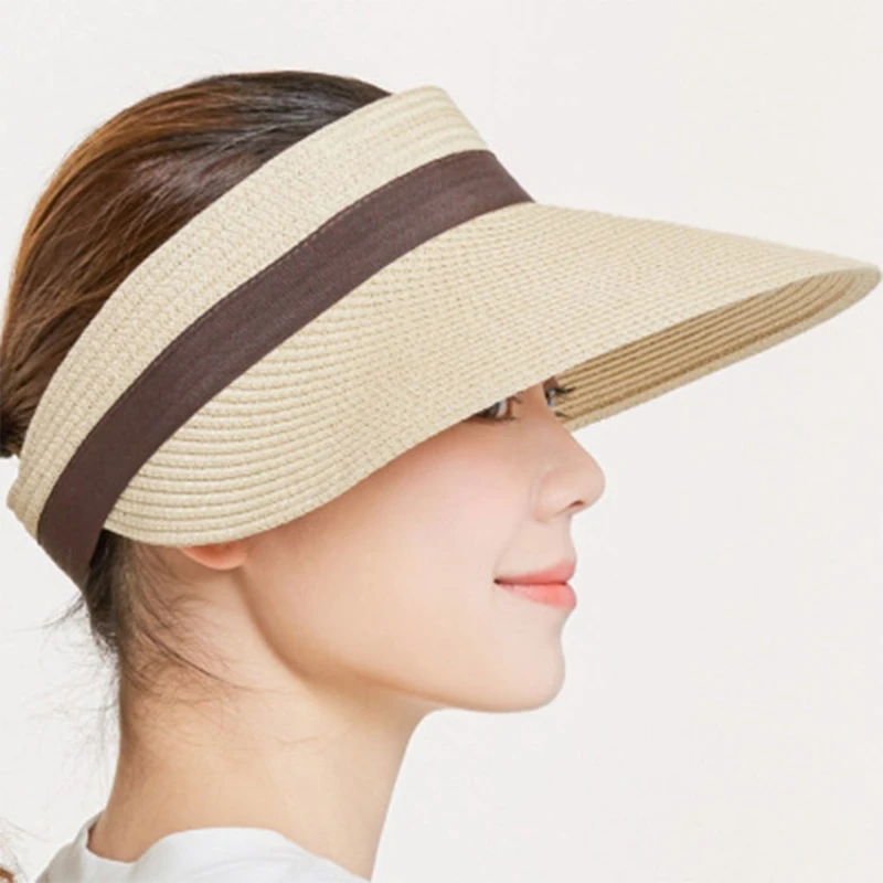 K3NF Women Wide Brim Visor Outdoor UV Protection Summer Beach Big Bow Straw Sun Hat
K3NF Women Wide Brim Visor Outdoor UV Protection Summer Beach Big Bow Straw Sun Hat